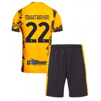 Camiseta Inter Milan Henrikh Mkhitaryan #22 Tercera Equipación Replica 2024-25 para niños mangas cortas (+ Pantalones cortos)